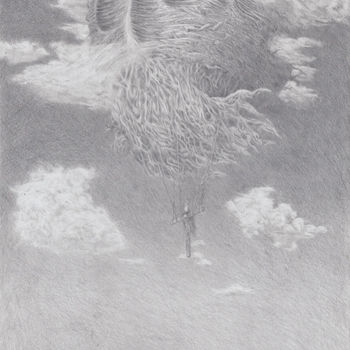 Drawing titled "№ 8" by Dmitry Bychkov, Original Artwork, Pencil