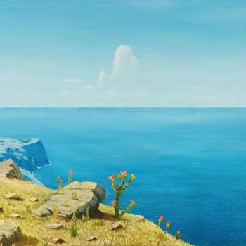 Pintura titulada "Sea. Crimea" por Dmitry Bychkov, Obra de arte original, Oleo