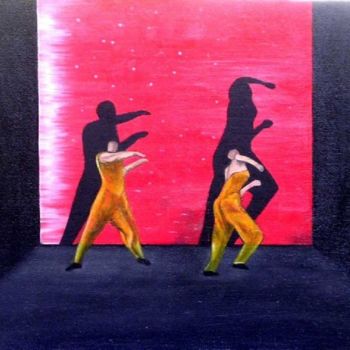 Pintura intitulada "Danseurs de hip-hop" por Nico, Obras de arte originais, Outro