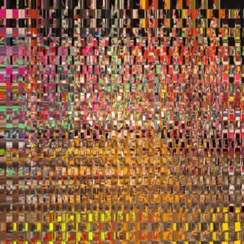 Digitale Kunst mit dem Titel "Quadrille 10" von Nico Vincent, Original-Kunstwerk, Digitale Malerei