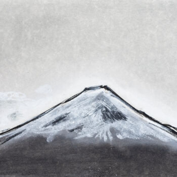 Drawing titled "Puy auvergnat" by Nicolas Barbier, Original Artwork, Pastel