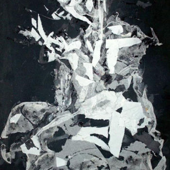 Schilderij getiteld "Mater Dolorosa" door Nicolas Bouriot (KRB1), Origineel Kunstwerk, Anders
