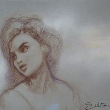 Drawing titled "Sherilyn Fenn (Audr…" by Nicolas Delatronchette, Original Artwork, Pastel