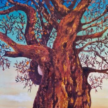 Malerei mit dem Titel "Baobab" von Nicole Lavigne, Original-Kunstwerk, Öl