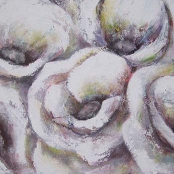 Painting titled "anemones-du-bonheur…" by Nicole Sebille, Original Artwork