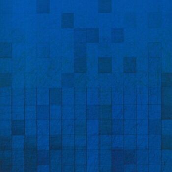 Obrazy i ryciny zatytułowany „Blue Manuscript” autorstwa Niki Kanagini, Oryginalna praca, Nadruk
