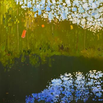 Malerei mit dem Titel "The water surface" von Nikita Voloshin, Original-Kunstwerk, Öl Auf Keilrahmen aus Holz montiert