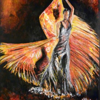 Картина под названием "Danseuse sévillane" - Nikkos, Подлинное произведение искусства