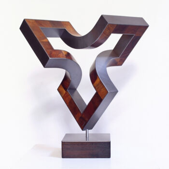 Sculpture titled "offene Dimension_s" by Nikolaus Weiler, Original Artwork, Metals