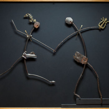 Sculpture titled ""Don't look back!"…" by Nikolay Spiridonov, Original Artwork, Metals