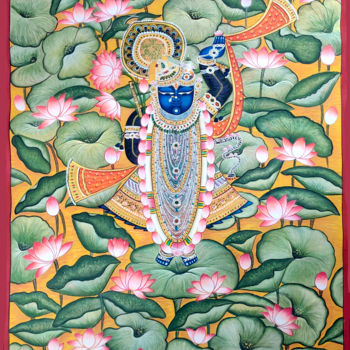 "Nathdwara Shrinath…" başlıklı Tablo Nilesh Soni tarafından, Orijinal sanat, Suluboya