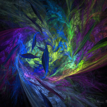 Digital Arts titled "VORTEX OF ENCHANTED…" by Nina Pacôme, Original Artwork, 2D Digital Work