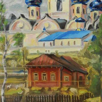 Painting titled "Боголюбово Bogolyub…" by Nina Silaeva, Original Artwork, Oil