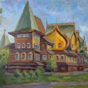 Painting titled "Летний дворец Царя…" by Nina Silaeva, Original Artwork, Oil