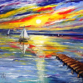 Painting titled "I want to be there…" by Nina Mitkova, Original Artwork, Oil