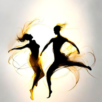 Цифровое искусство под названием "Fluid Dance No.24" - Ninn, Подлинное произведение искусства, Изображение, сгенерированное…