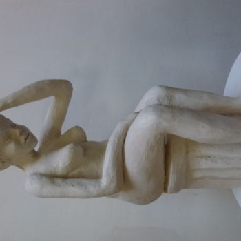 Sculpture titled "Nue assise" by Chrysanthou, Original Artwork