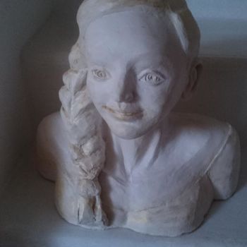 Sculpture intitulée "Marie" par Chrysanthou, Œuvre d'art originale, Argile
