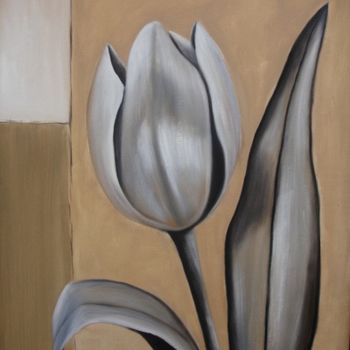 绘画 标题为“tulipa prateada” 由Njacques, 原创艺术品