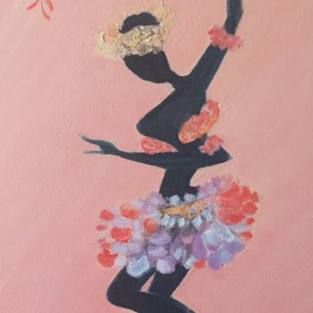 Malerei mit dem Titel ",,danse africaine"" von Nina Napkhaniuk, Original-Kunstwerk, Öl