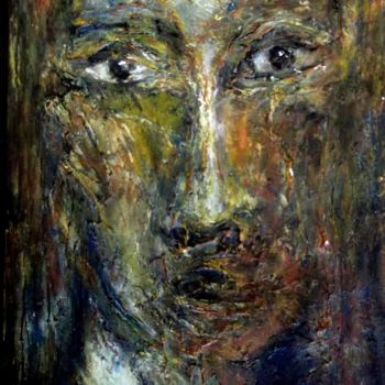 Painting titled "Chronos, le temps,…" by Noche, Original Artwork, Acrylic