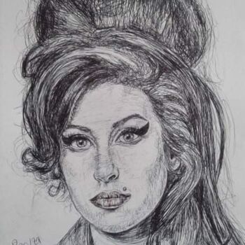 "Amy 3" başlıklı Resim Norel tarafından, Orijinal sanat, Tükenmez kalem