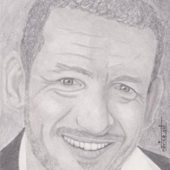 Drawing titled "Portrait Dany Boon…" by Novice Art, Original Artwork, Graphite