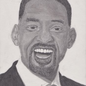 Drawing titled "Portrait Will Smith…" by Novice Art, Original Artwork, Graphite