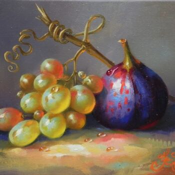 Painting titled ""Fruits"" by Novikovartfamily, Original Artwork, Oil