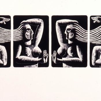 Ζωγραφική με τίτλο "The Four Muses" από Marcelo Novo, Αυθεντικά έργα τέχνης