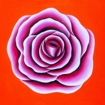 Painting titled "ROSA ROSA" by Marcelo Novo, Original Artwork