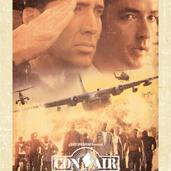 Arte digital titulada "Con Air.1997" por Nuansa Art, Obra de arte original, Trabajo Digital 2D