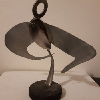 Sculpture titled "Alves" by O Ravel, Original Artwork, Metals