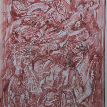 Painting titled "Carnage un avenir d…" by Odélo, Original Artwork, Acrylic