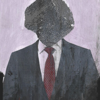 Painting titled "L'homme ciment de b…" by Odetka Tuduri, Original Artwork, Acrylic