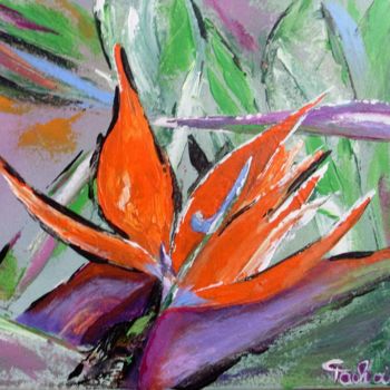 Painting titled "Exotic 2  "original"" by Odile Tachoires, Original Artwork, Acrylic