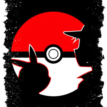 Digital Arts με τίτλο "Pokemon" από Odin Doisy, Αυθεντικά έργα τέχνης, Ψηφιακή ζωγραφική