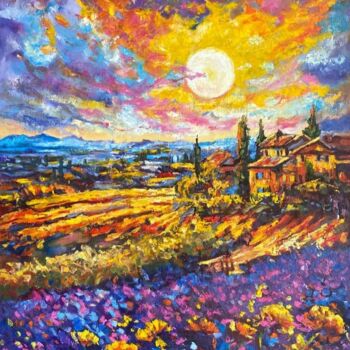 Peinture intitulée "Toscana" par Oksana Almiz, Œuvre d'art originale, Huile