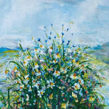 Pintura titulada "Wildflowers" por Oksana Almiz, Obra de arte original, Acrílico