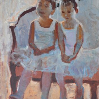 Peinture intitulée "Sisters" par Oksana Begma, Œuvre d'art originale, Huile