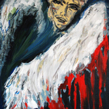 Peinture intitulée "Guardian angel" par Oksana Budnichenko, Œuvre d'art originale, Huile