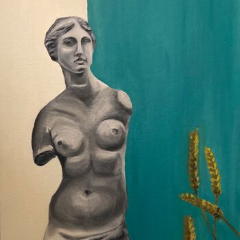 Schilderij getiteld "Венера" door Ol Ga Mazalova, Origineel Kunstwerk, Olie