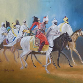 Pintura intitulada "smith-durban-rider.…" por Olaoluwa Smith, Obras de arte originais, Óleo