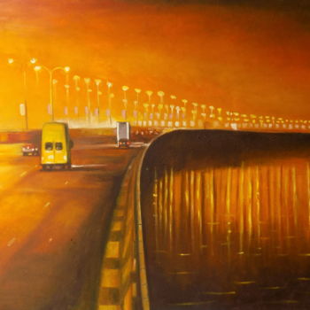 Painting titled "Lekki ikoyi Link br…" by Olaoluwa Smith, Original Artwork, Oil