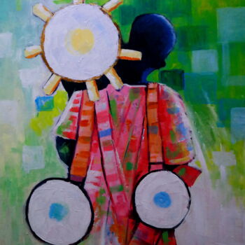Pintura titulada "Drummer Boy" por Olaoluwa Smith, Obra de arte original, Acrílico