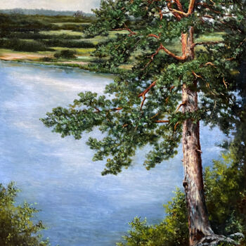 "The pine on the sho…" başlıklı Tablo Oleg Baulin tarafından, Orijinal sanat, Petrol
