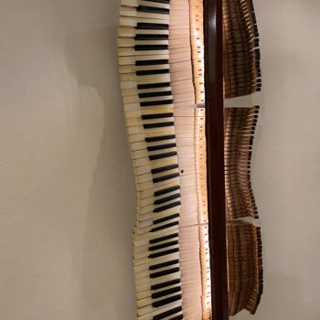 Piano Sound Wave, Sculpture by Oleg Degtyarenko