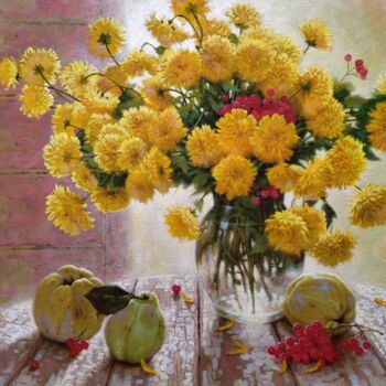 Painting titled "Sunny day" by Oleg Khoroshilov, Original Artwork, Oil