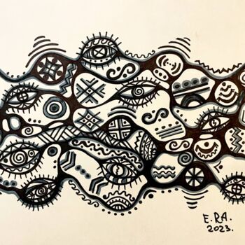 绘画 标题为“Conscious path” 由Olena Kovalenko, 原创艺术品, 标记