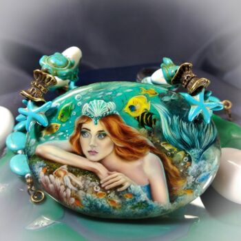 Σκίτσο με τίτλο "Pendant Mermaid" από Olesya Losygina, Αυθεντικά έργα τέχνης, Κοσμήματα